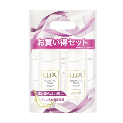 [只限店取] LUX Super Rich Shine 保濕洗髮護髮套裝 430g + 430g 163-1139